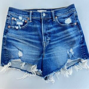 American Eagle Outfitters, Mom Short, Distressed Frayed Hem